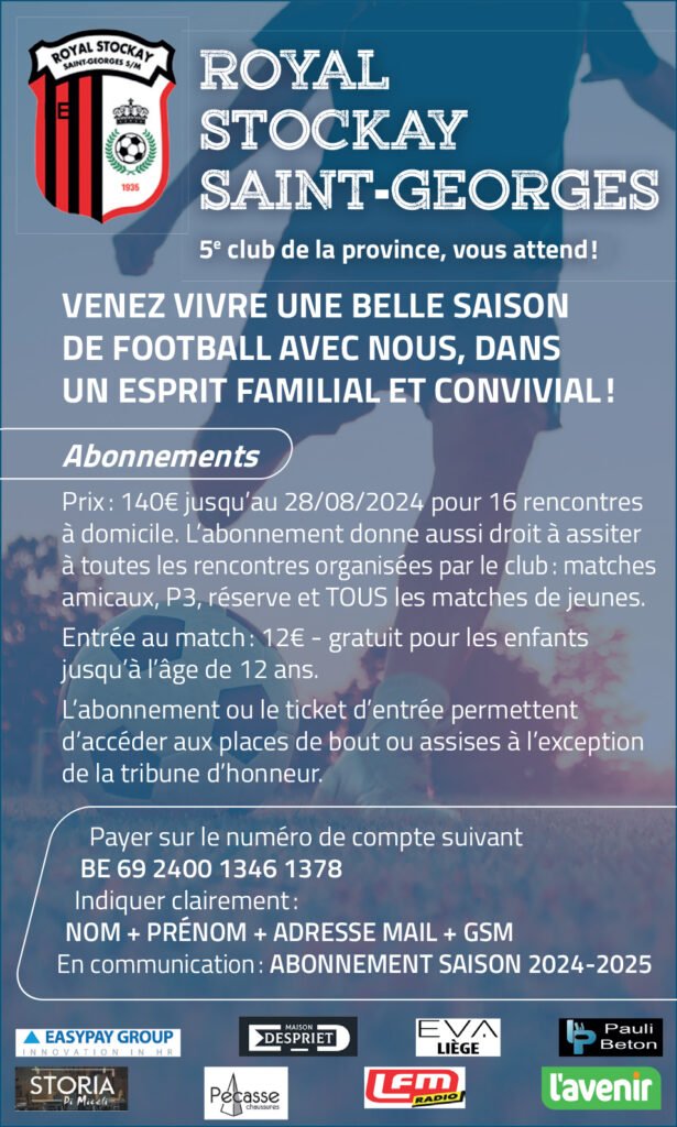 Abonnement 140€ pour tous les matchs