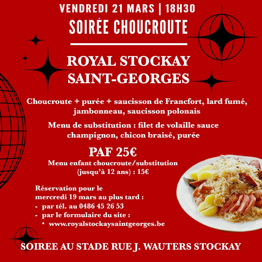 21 mars Choucroute garnie